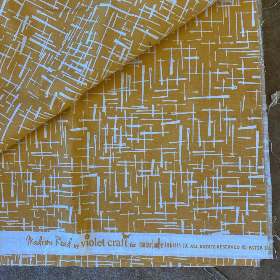 Michael Miller Violet Craft Madrona Haystack 5577 Orange Abstract Remnant W1 - Image 3 of 3