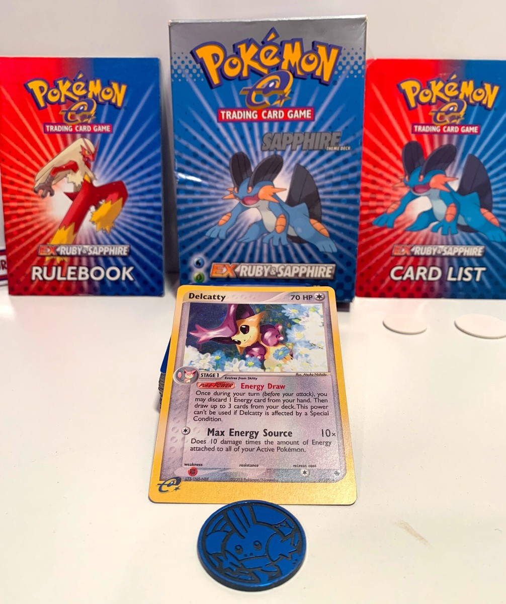 pokemon ex ruby and sapphire card list Pokemon EX Sapphire Theme Deck 2003 All Cards included !