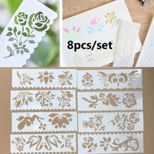 8pcs/set Kids Stencils Hollow DIY Painting Template Scrapbooking Craft Wall Deco