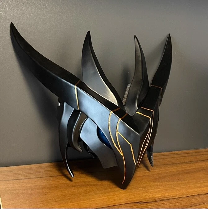 LOL League of Legends The Unforgotten Yone Cosplay Resin Eye Mask Prop Light Ver - Image 2 of 2