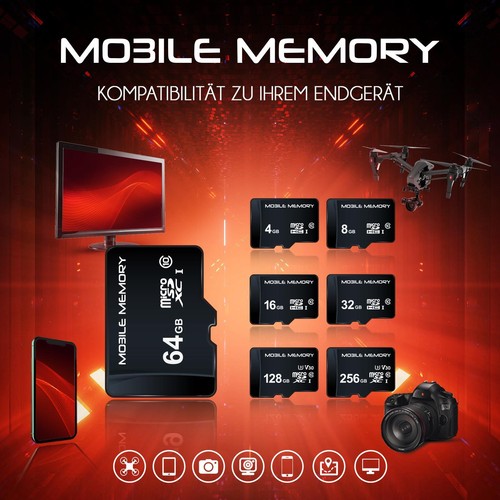 Karta pamięci do Samsung Galaxy A7 A6 A8 A9 microSD 16GB 32GB 64GB 128GB 256GB - Zdjęcie 5 z 52