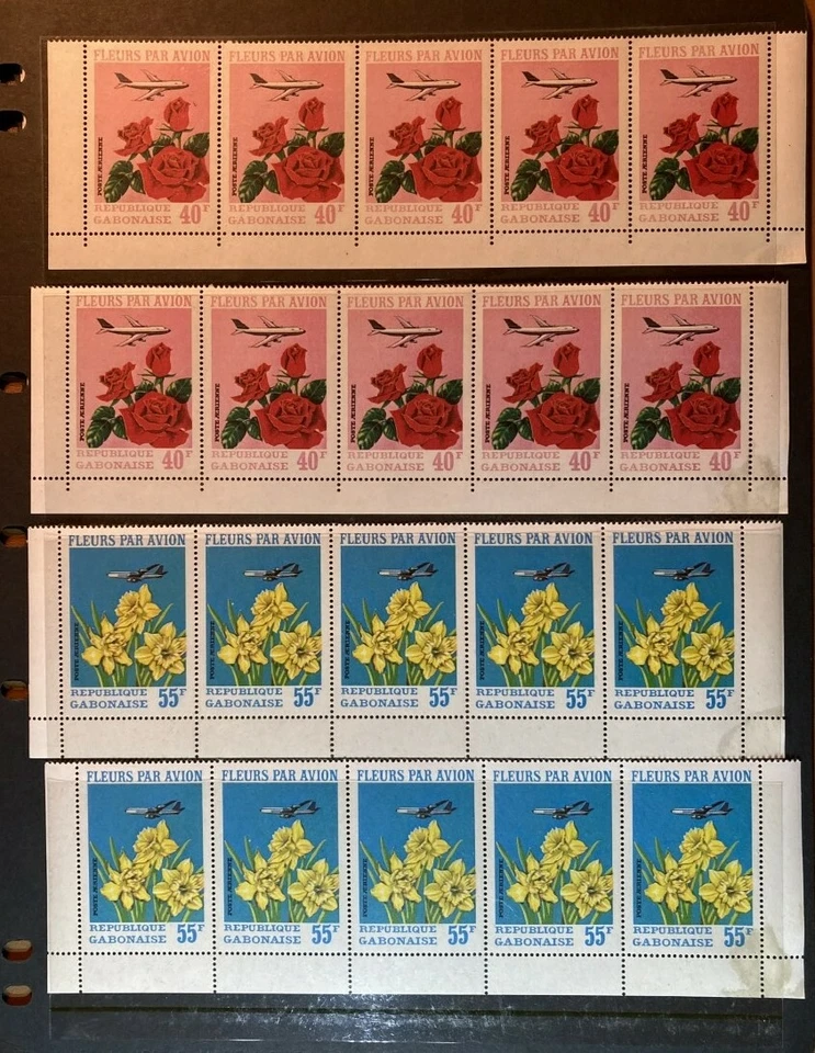 Gabón Venta al por mayor #C109 - C111 Juego completo de 6 MNH, 10 juegos con $74 Cat. Valor Foto 2 de 3