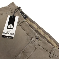 Mason's NWT Chinos / Casual Pants Size 54 38 US In Brownish Green Cotton Blend