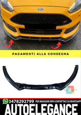 🔥 Splitter Geeignet für Ford Focus Mk3 Fl 15 + Bumper Front Schwarz Glänzend 🔥