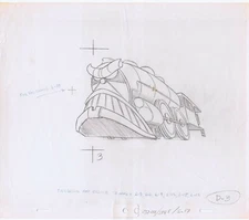 Original Art Animation Production Pencils 232-001/SEQ/SC17 D-3 