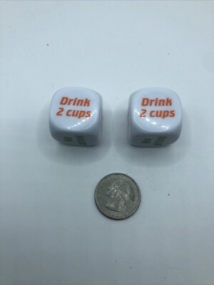 2x Novelty Dice Fun Drinking Game for Bachelor Party