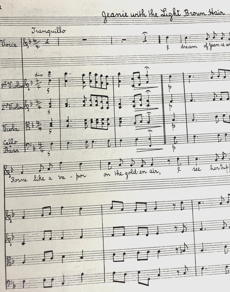 三首斯蒂芬·福斯特弦歌曲(及更多)乐谱 — 第 3/3 张图片