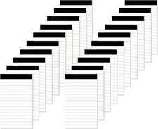 20 Pack Small Notepad, 3 x 5 Inch Ultra Quality Note Pads, Server Lined Papers a