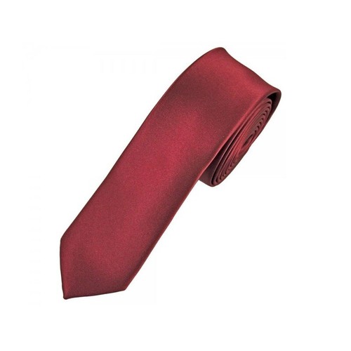 Mens Tie Plain Solid Colour Classic Slim Skinny Smart Party Wedding Thin Neck - Picture 32 of 148