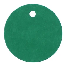 1.5" Green Gift Tags - 100 Pack - Round Circle Paper Hang Tag - 1 1/2 Inch