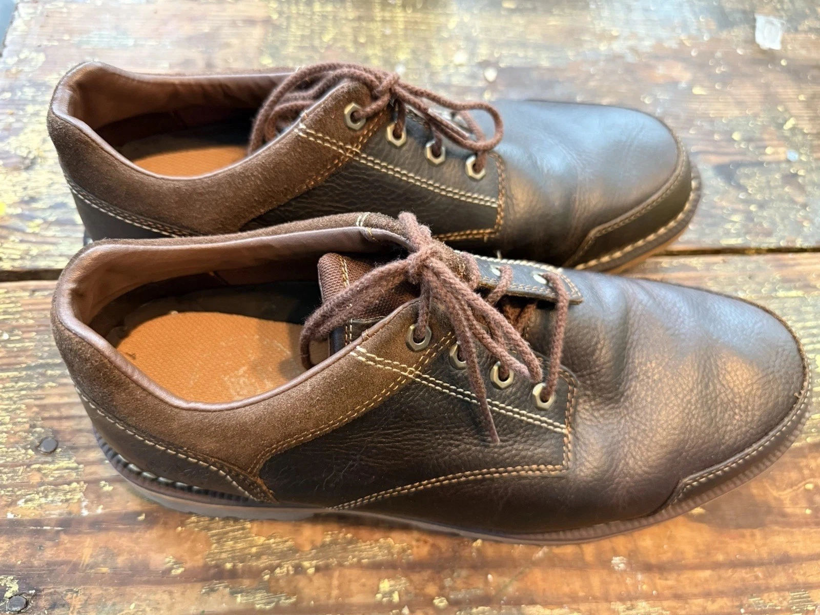 Scarpe Oxford Timberland Earthkeepers da uomo in pelle marrone stringate 5545A US 11 5