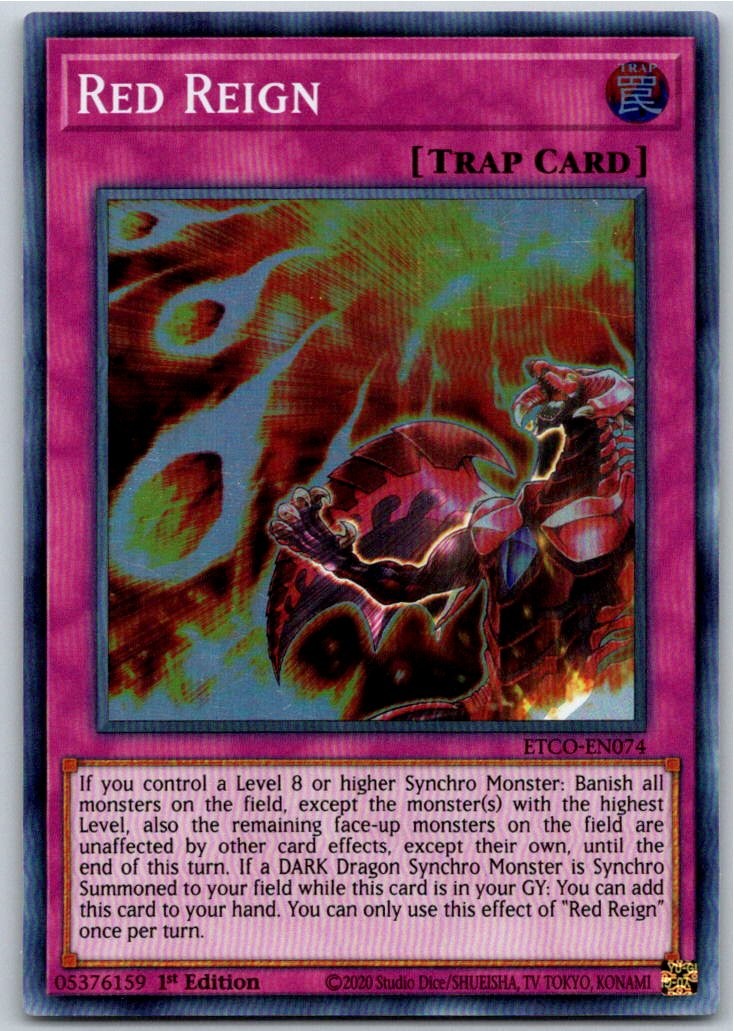 Red Reign Super Rare Eternity Code ETCO-EN074 LP-NM