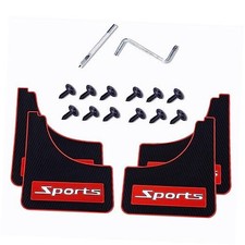 4 Pairs of Mud Flaps Safety Warning Reflective Devices for Car Splash Sports