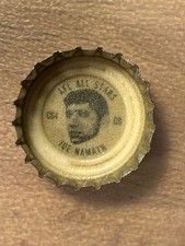 Coca-Cola Joe Namath AFL All-Stars 1966 tapa de botella C64 novato