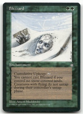 Blizzard (LP) Ice Age ICE Magic MTG