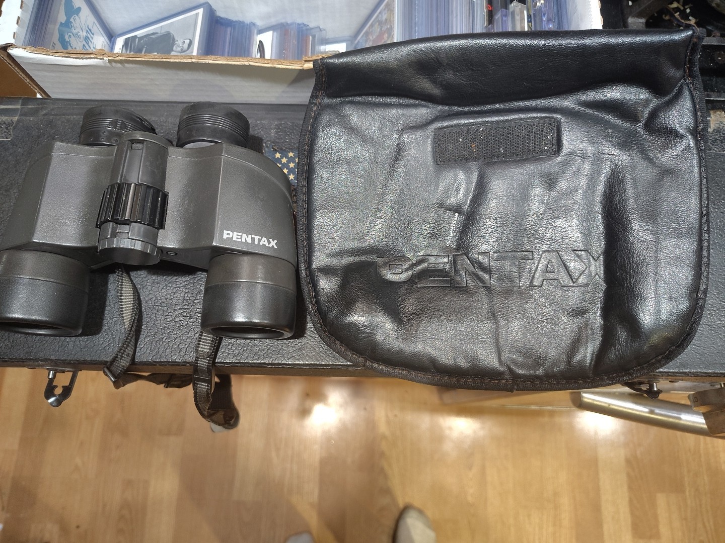 Vintage PENTAX PCF 8x40 8.2 Binoculars Asahi Opt Co Japan With Case
