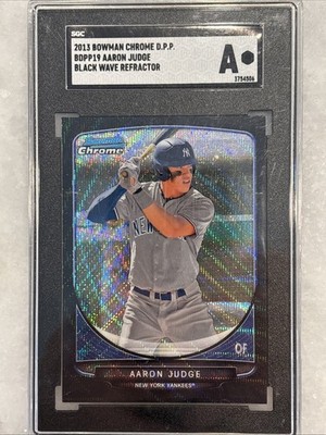 2013 Bowman Chrome Draft Picks And Prospects Aaron Judge Black Wave Refractor RC
