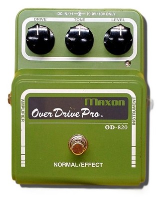 MAXON OD-820 frühes Modell Overdrive Effektpedal getestet & funktioniert 97289