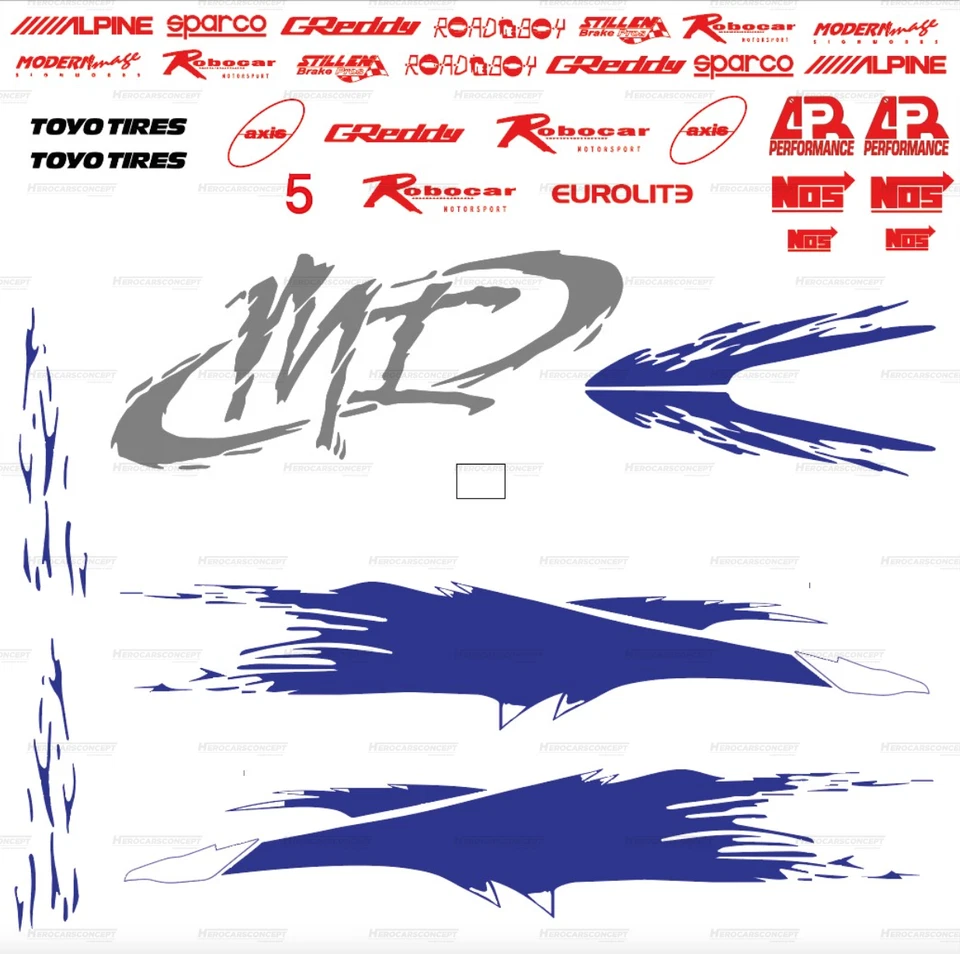 Kit décoration complet covering vinyle Mitsubishi Eclipse Fast and Furious - Photo 1/4