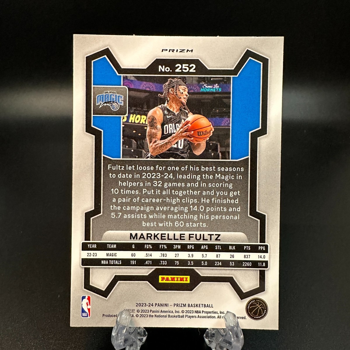 2023-24 Panini Prizm Markelle Fultz Green Prizm #252 Orlando Magic