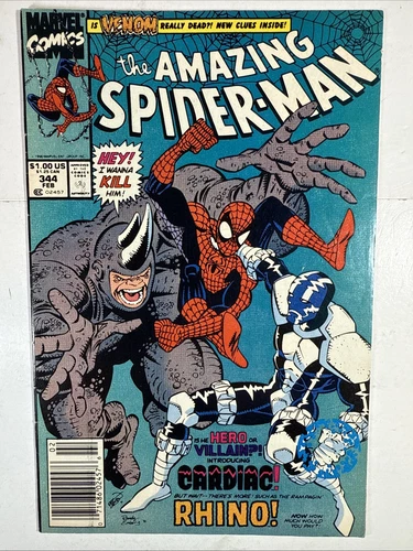 Amazing Spider-Man #344 • FN+ • Erik Larsen • 1991 • 1st Cameo Cletus Kasady