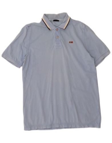 Napapijri, NAPAPIJRI Mens Polo Shirt Medium Blue KB05