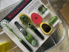 New KitchenAid 5-Piece Sink Brush Set Soap Dispensing RARE New Old Stock