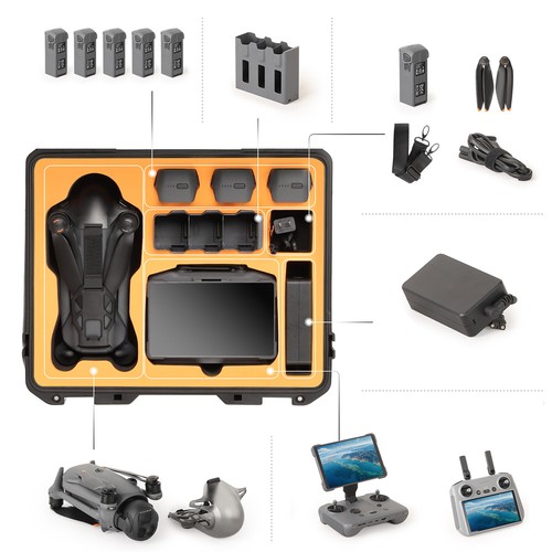 Hard Travel Case Large Capacity Shock-proof Accessories for DJI Mavic 4 Pro - Picture 2 of 17