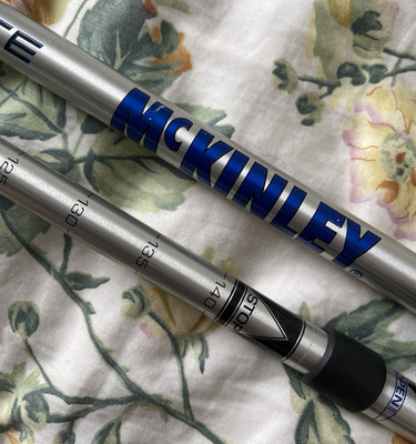 McKinley Superlite Trekkingstöcke Alu 125 140 cm 2er-Set Silber/Blau/Schwarz