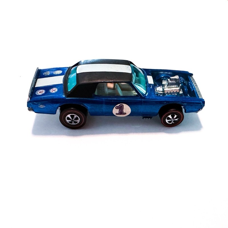 Vintage 1969 Hot Wheels Redline TNT Bird Blue Made In Hong Kong #1