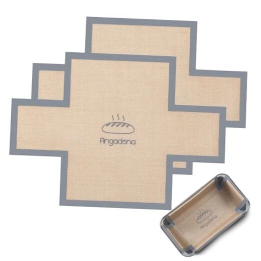 Silicone Bread Loaf Pan Liners, 2 pack Nonstick and Reusable Bread pan Liner.