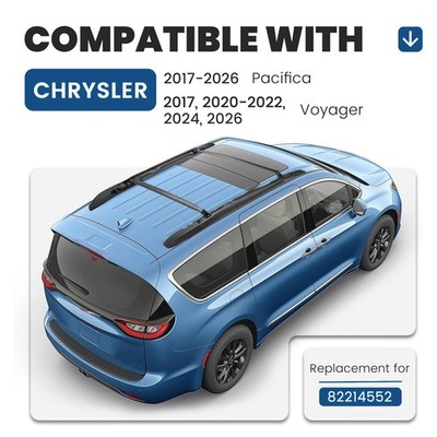 For Chrysler Pacifica/Voyager 17-2026 23 Roof Rack Side Rail Cross