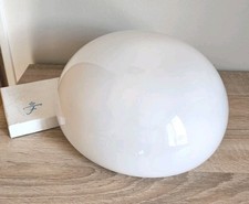 Magnifique Plafonnier  Ø  30 cm ❤️ globe en opaline blanc Vintage 1950