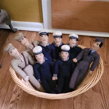 Judi Boisson Millitary Dolls Set of 8