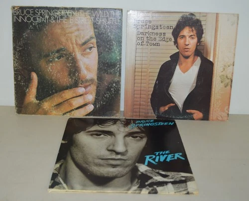 Bruce Springsteen Lot of 3 Vinyl Records 1970s