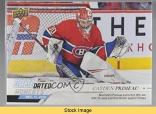 2019-20 Upper Deck Game Dated Moments December Cayden Primeau #27 READ 1o1