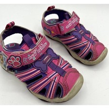Nickelodeon Paw Patrol Sandals Toddler size 6 Pink Sparkly Light Up Soles