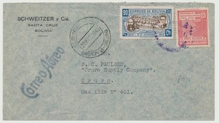 Bolivia 1946 mixed franking music national anthem Michel no. 382 398