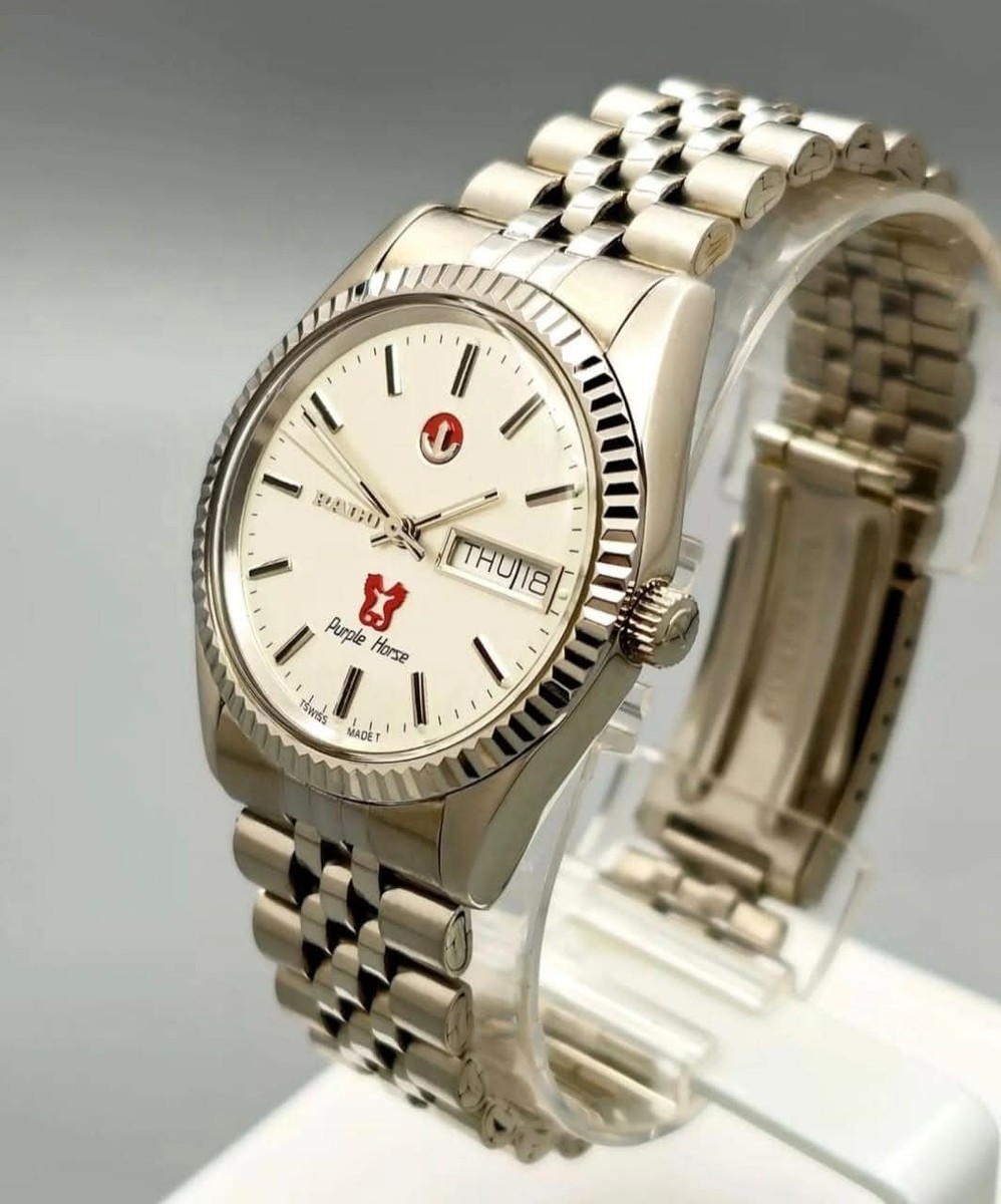 Rado Purple Horse White Dial Automatic Men's Watch | eBay