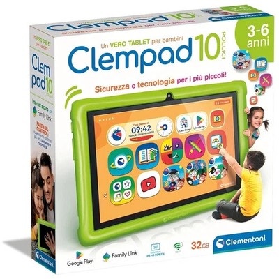 CLEMPAD 10 TABLET TAB WIFII FÜR KINDER BILDSCHIRM 10 ZOLL HD CLEM PAD CLEMENTON