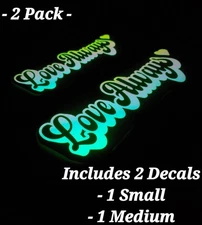 Glow In The Dark Vinyl Decals Lovely Quotes Decor Medium Size Lit Studios New