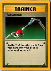 Maintenance 83/102 Base Set Uncommon Trainer