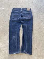 Jeans Denizen de Levi's para hombre 36x32 azul 218 calce recto lavado oscuro elástico de colección