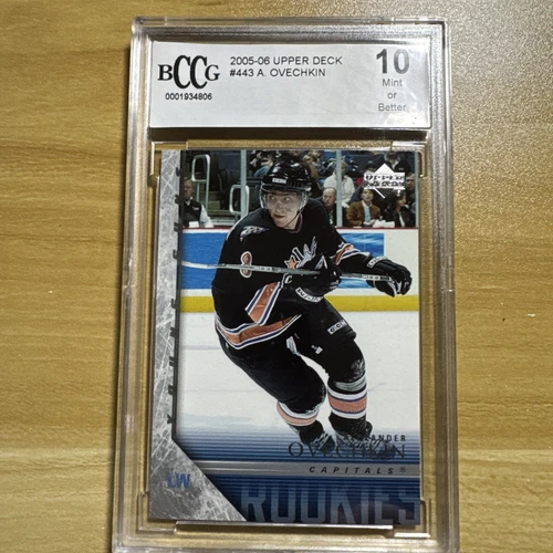 2005-06 Upper Deck - Young Guns #443 Alex Ovechkin (RC) Beckett BCCG 10 MINT