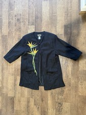 Bob Mackie Wearable Art jacket featuring the designer s signature embroidery.