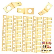 50pcs Solderless Quick Disconnect Adapters,1/4" Male Tab 10 Stud Spade