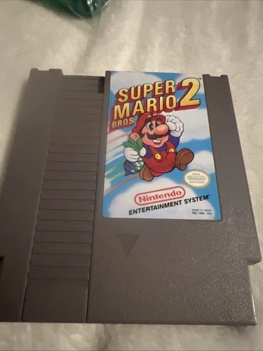 Nintendo NES Super Mario Bros 2 Video Game Cartridge Vintage