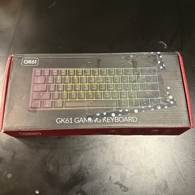 HK Gaming GK61 RGB Mechanical Keyboard RED Optical Gateron Switches - WHITE