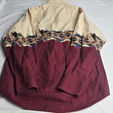 Vintage Wrangler Brushpopper Cowboy Rodeo Bull Western Scene Pearl Snap Shirt