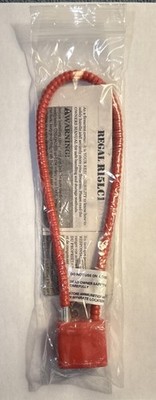 Regal R15LC1 Gun Safety Cable Lock With Keys Red New